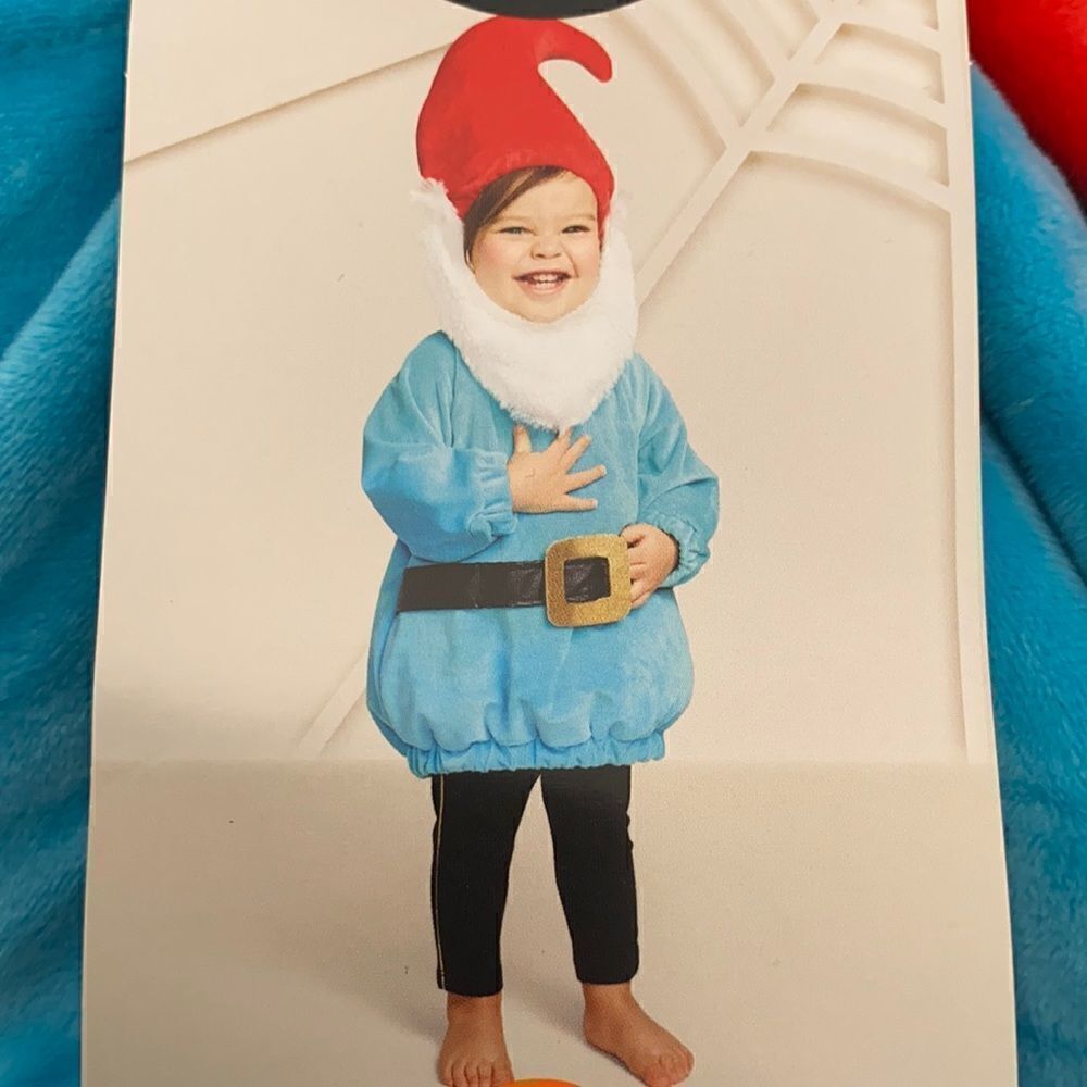 Infant Baby Gnome Halloween Costume Size 0-6 months NWT